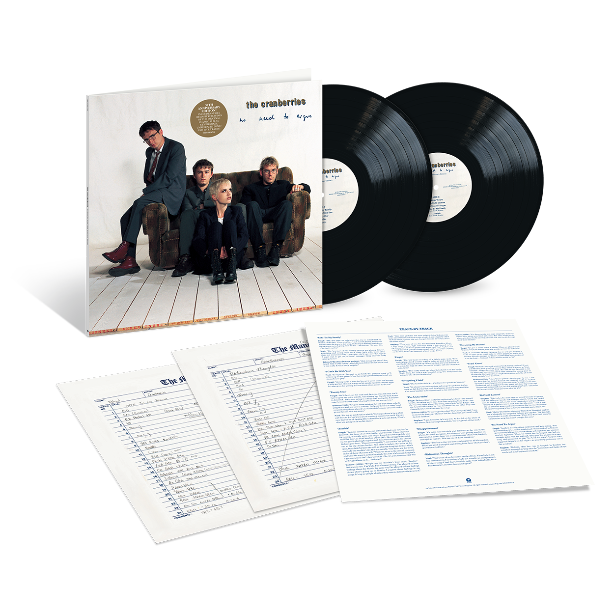No Need To Argue (30th Anniversary): 2LP - The Cranberries Store UK No Need To Argue (30th Anniversary): 2LP - The Cranberries Store UK